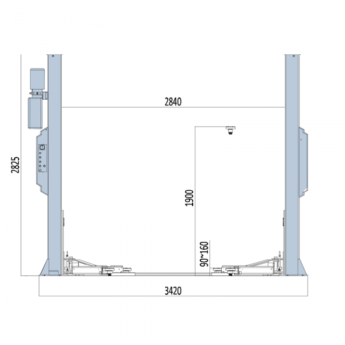 EAE EE-62B, 4.2 tonne 2-post Vehicle Lift | Tyrecare