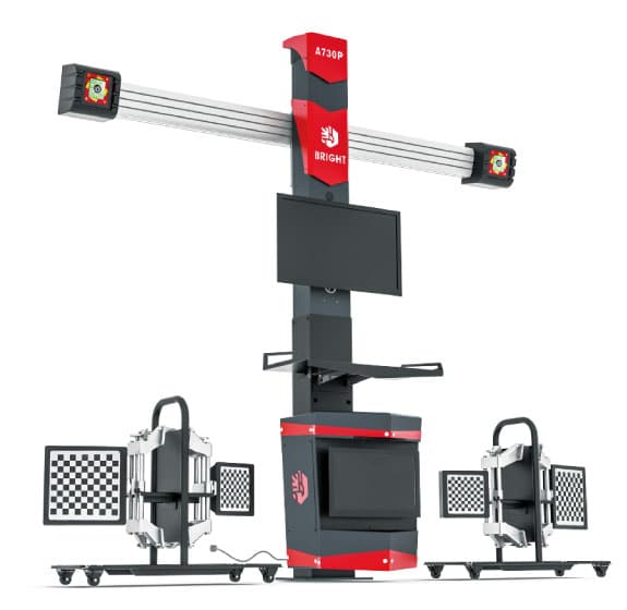 Bright wheel aligning machine