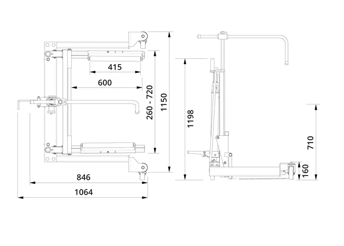 AC Hydraulic WTA500 Commercial Wheel Trolley – 500kg Capacity AC Hydraulic WTA500 Commercial Wheel Trolley – 500kg Capacity - Image 5