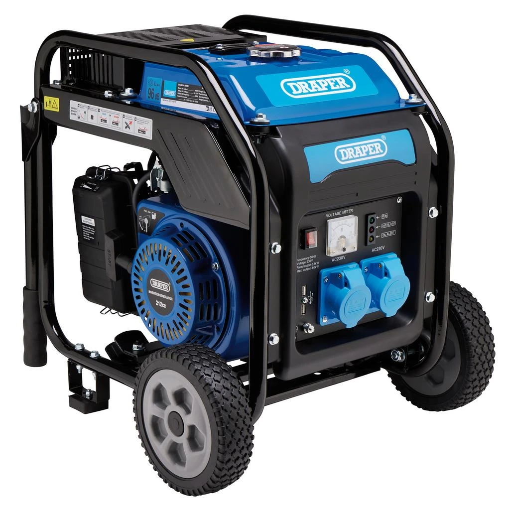 Petrol Open Frame Inverter Generator with Wheels, 3800W Petrol 3800W open frame inverter generator with Wheels
